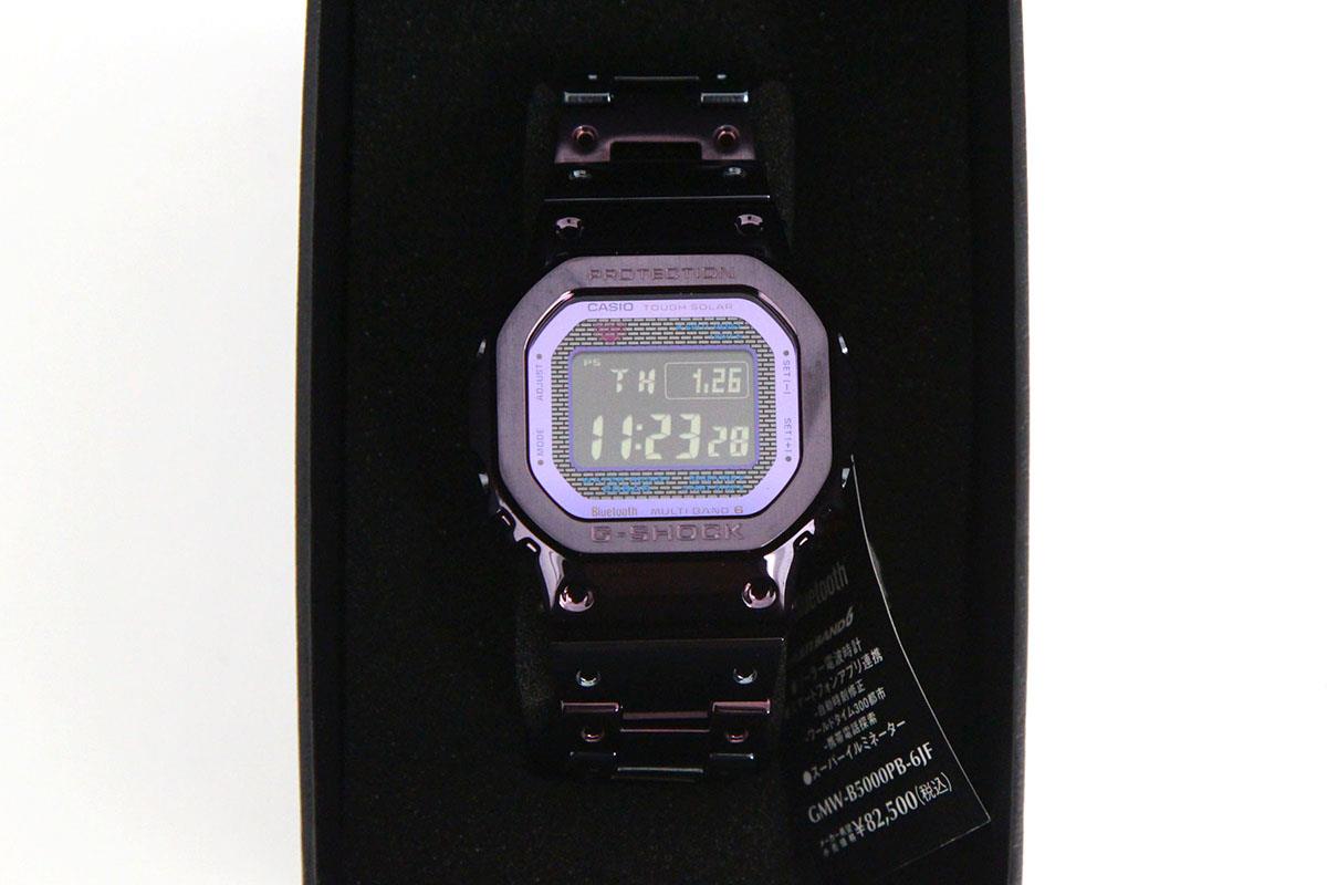 G-SHOCK GMW-B5000PB-6JF 腕時計 パープルIP 電波ソーラー Bluetooth 