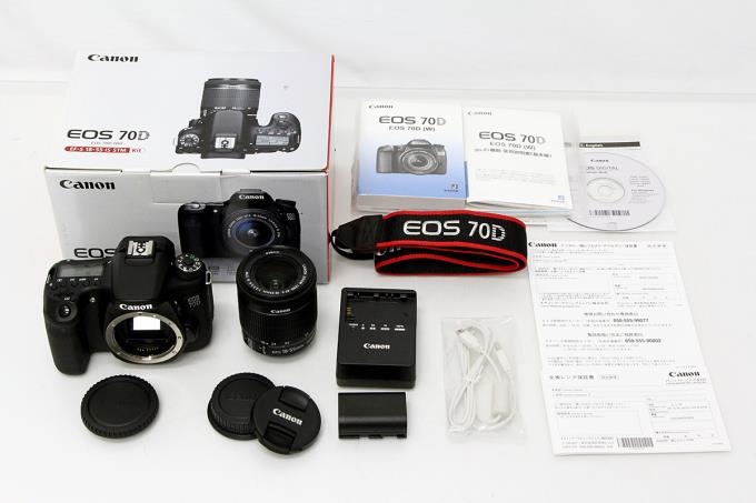 EOS 70D EF-S18-55 IS STM レンズキット シャッター回数3000回以下