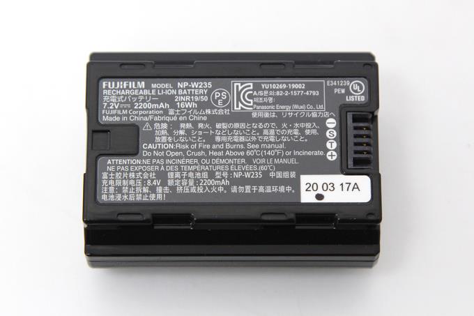 FUJI FILM 充電式バッテリー X-T4 BLACK