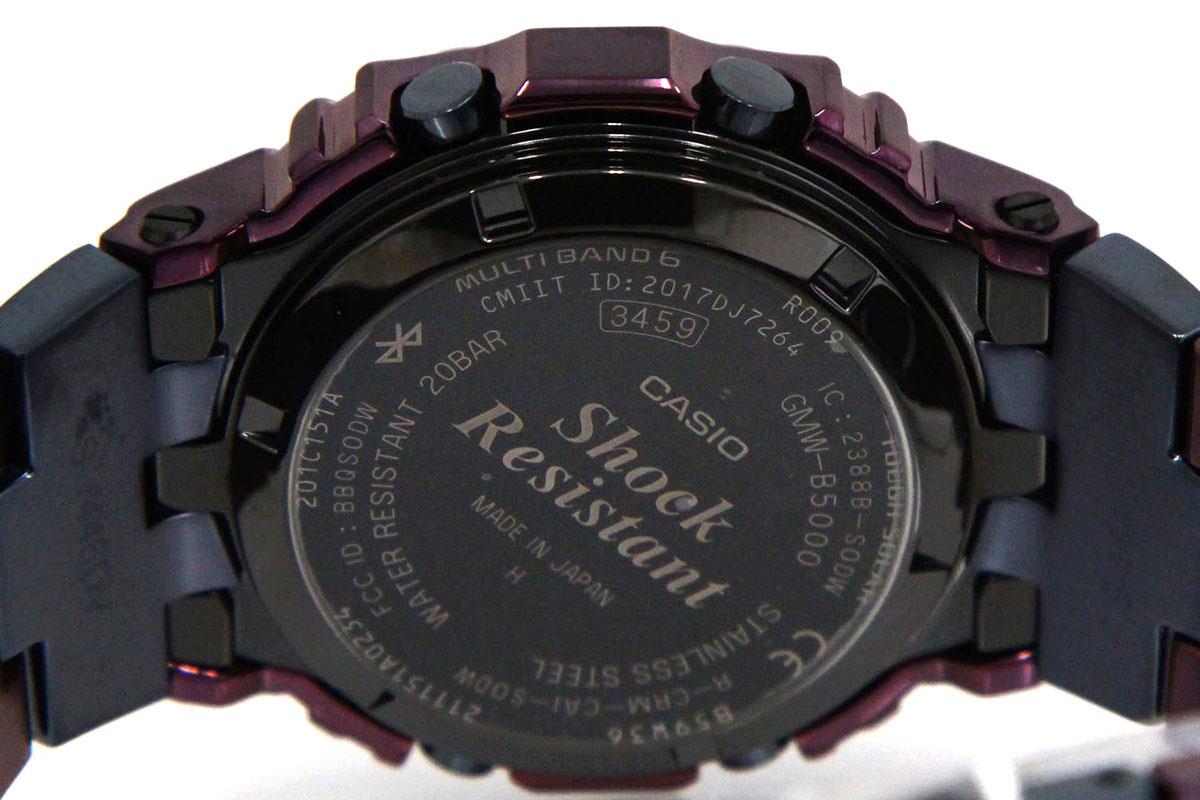 G-SHOCK GMW-B5000PB-6JF 腕時計 パープルIP 電波ソーラー Bluetooth